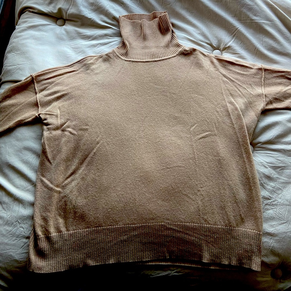 Cuyana Wool Cashmere Turtleneck Sweater